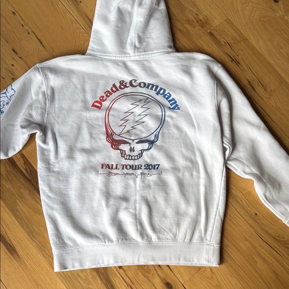 White Hoodie with Graphic Print - Picture 3 of 6